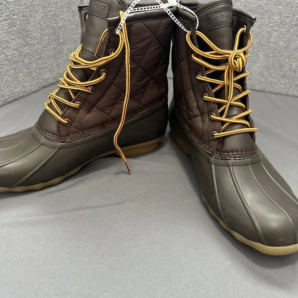 Sperry Men's Top-Sider Saltwater Nylon Brown Duck Boots STS24866‎ Size 10